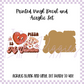 Printed Vinyl and Acrylic Set - Anti Valentine - Pizza is my Valentine