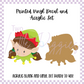 Printed Vinyl and Acrylic Set - Girl Elf Brunette