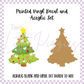 Printed Vinyl and Acrylic Set - Christmas Tree