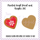 Printed Vinyl and Acrylic Set - Heart Cookie