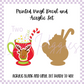 Printed Vinyl and Acrylic Set - Reindeer Hot Cocoa