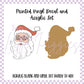 Printed Vinyl and Acrylic Set - Retro Santa Peace