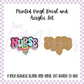 Printed Vinyl and Acrylic Set - Nurse Smiles Leopard