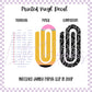 Printed Vinyl - Back to School Jumbo Paper Clips