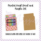 Printed Vinyl and Acrylic Set - Retro Crayons