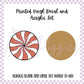 Printed Vinyl and Acrylic Set - Retro Red Peppermint