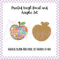 Printed Vinyl and Acrylic Set - Retro Apple