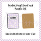 Printed Vinyl and Acrylic Set - Retro Notebook
