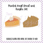 Printed Vinyl and Acrylic Set - Pumpkin Pie