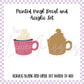 Printed Vinyl and Acrylic Set - Holiday Cup