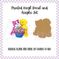 Printed Vinyl and Acrylic Set - LF Inspired- Dog Cat Cupcake