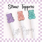3D Printed - Straw Topper - Candy Bears