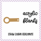 Acrylic Blank - Straw Charm Attachment (10pc)