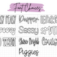 Acrylic Hair Clips