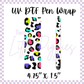 OOPSIE UV DTF - Pen Wrap - LF Leopard Print - White is Printed