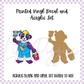 Printed Vinyl and Acrylic Set - Lisa Frank - Panda Painter