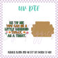 UV DTF -  Acrylic Blank and Decal - 2 inch - Little Unhinged