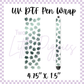 UV DTF - Pen Wrap - Monstera