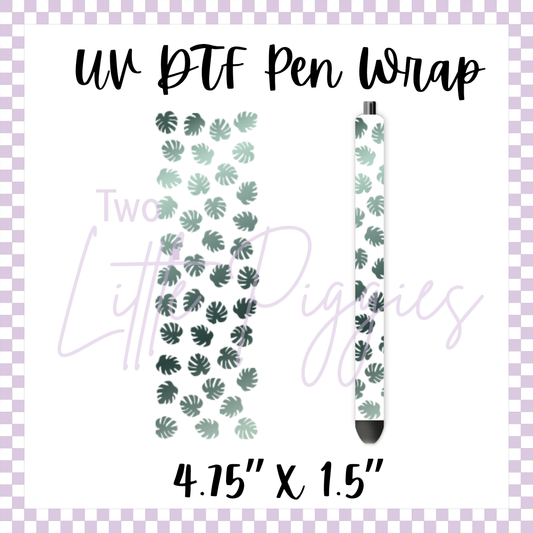 UV DTF - Pen Wrap - Monstera