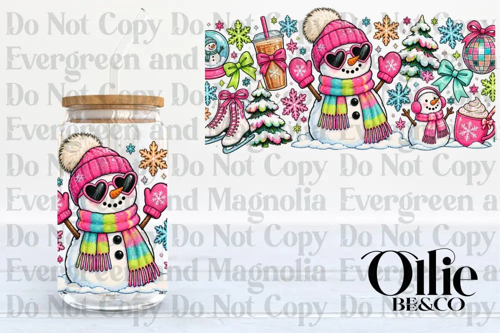Neon Snowman