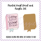 Printed Vinyl and Acrylic Set - Pastel Bookish - Book Boyfriends