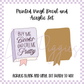 Printed Vinyl and Acrylic Set - Pastel Bookish - Call Me Pretty
