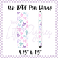 OOPSIE UV DTF - Pen Wrap - Pastel Bows - White is Printed