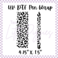 UV DTF - Pen Wrap - Black Leopard