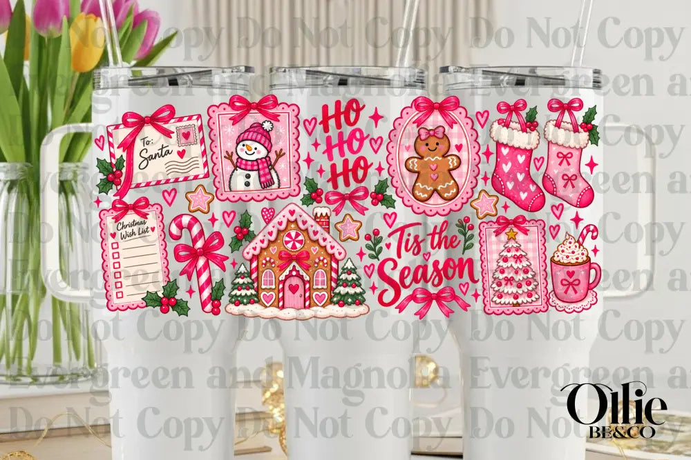 Pink Christmas Collage