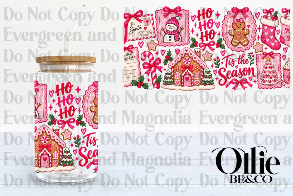 Pink Christmas Collage