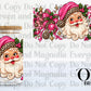 Pink Leopard Santa