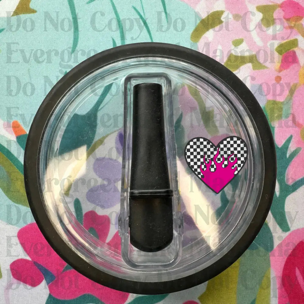 Pink Flame Heart