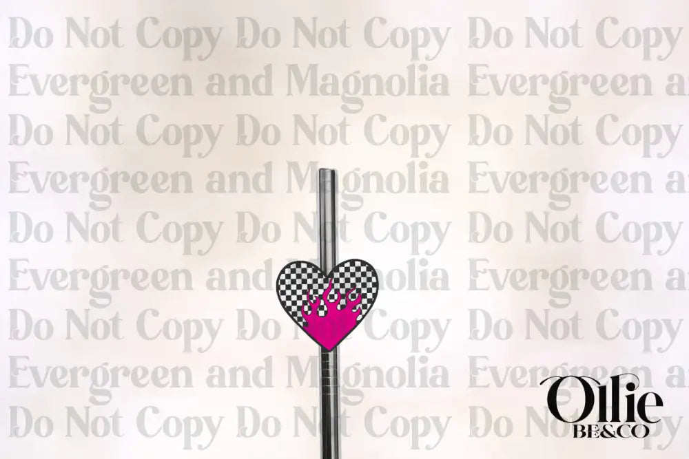 Pink Flame Heart