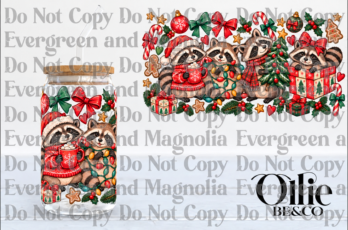 Festive Raccoons