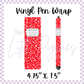 Printed Vinyl - Pen Wrap - Composition Notebook