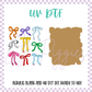 UV DTF -  Acrylic Blank and Decal - 2 inch - School Coquette