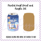 Printed Vinyl and Acrylic Set - Soda Can  - Night Owl