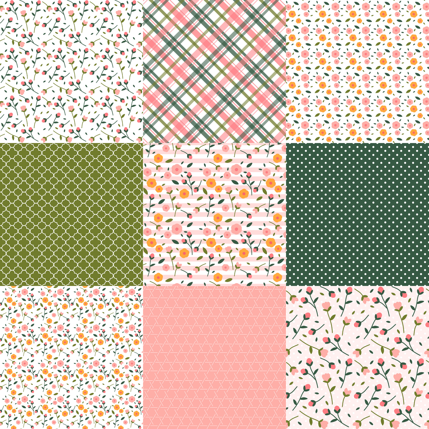 Printed Vinyl - Spring Floral