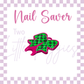 3D Printed - Nail Saver - Checkered Bow