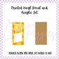 Printed Vinyl and Acrylic Set - Taco Bell Breakfast Sauce