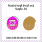 Printed Vinyl and Acrylic Set - 90's - Tomagotchi