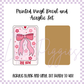 Printed Vinyl and Acrylic Set - Tarot - The Bow