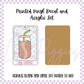 Printed Vinyl and Acrylic Set - Tarot - The Coffee