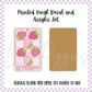 Printed Vinyl and Acrylic Set - Tarot - The Strawberry