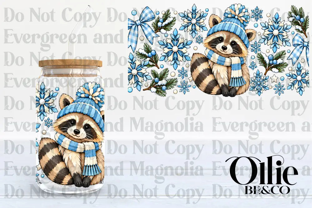 Winter Raccoon_