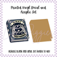 Printed Vinyl and Acrylic Set - You had me at Trigger Warning