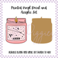 Printed Vinyl and Acrylic Set - Zodiac Candle - Aries