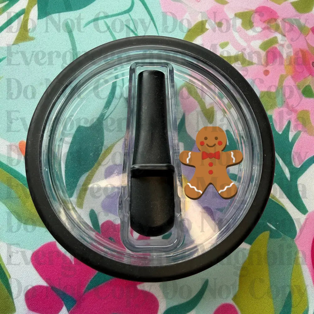 Red bow gingerbread man
