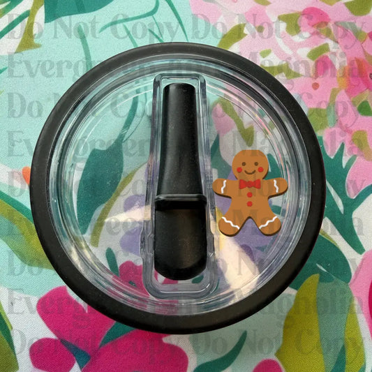 Red bow gingerbread man