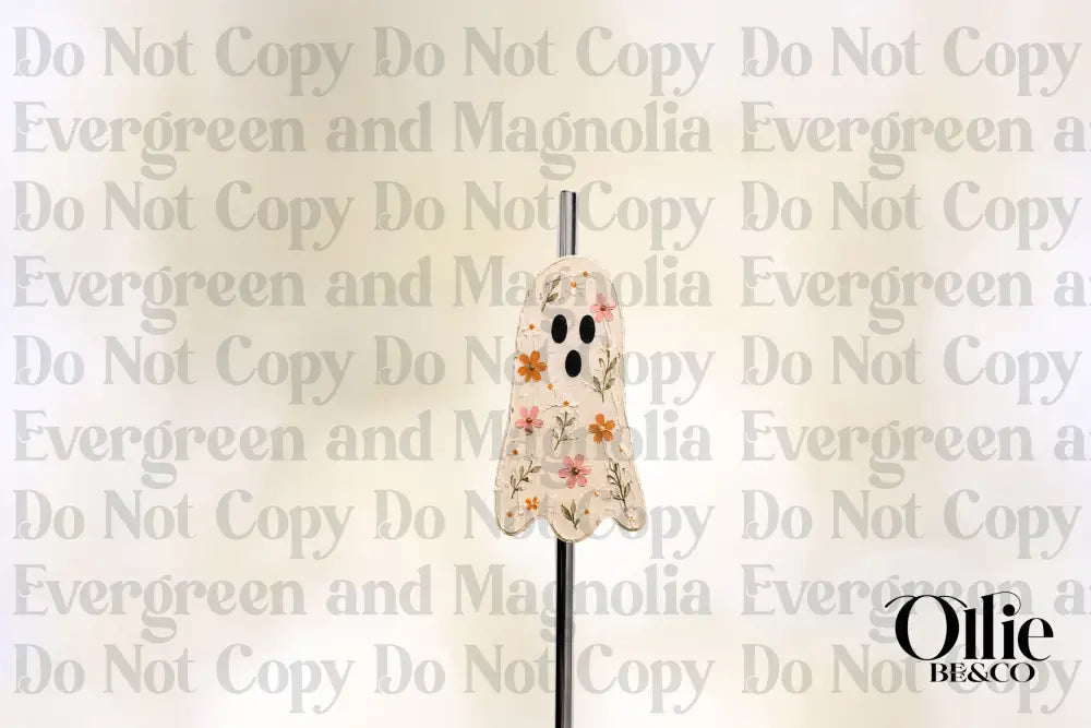 Painted floral ghosts